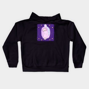 Sleeping girl Kids Hoodie